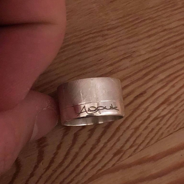 Adea - Bague personnalisée brossée et polie
