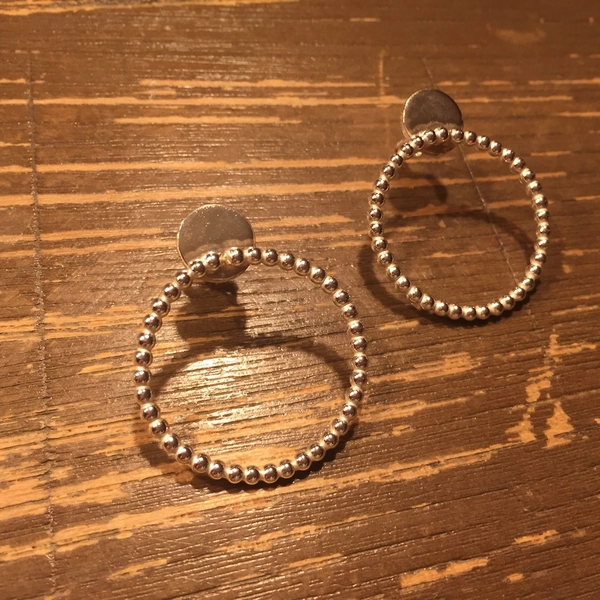 Adea - Boucles d'oreilles fil perlé