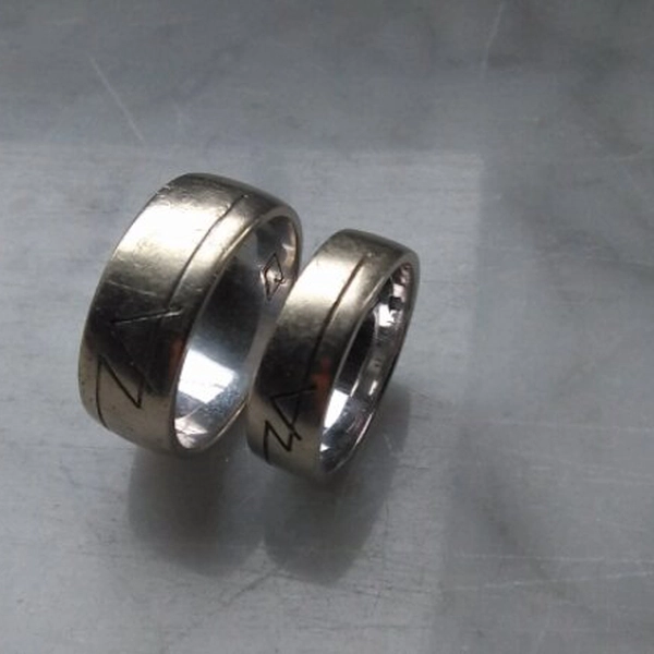 Adea - alliances gravées A & Z