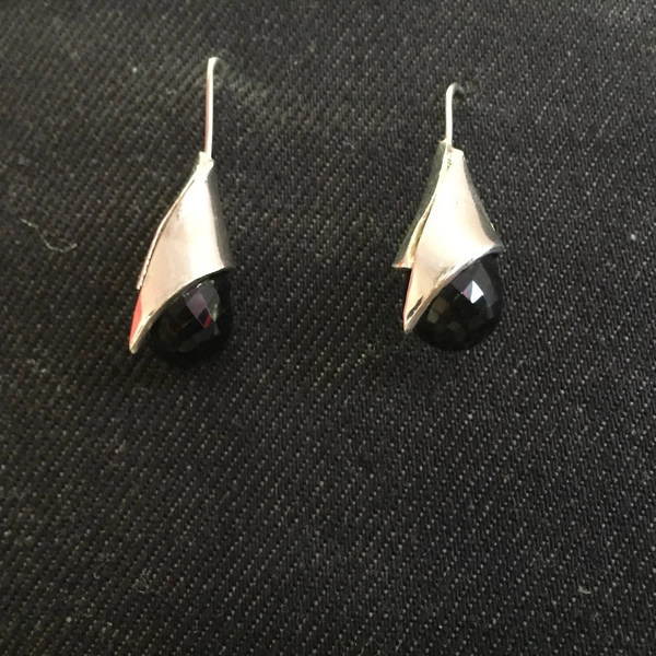 Boucles d'oreilles avec quartz