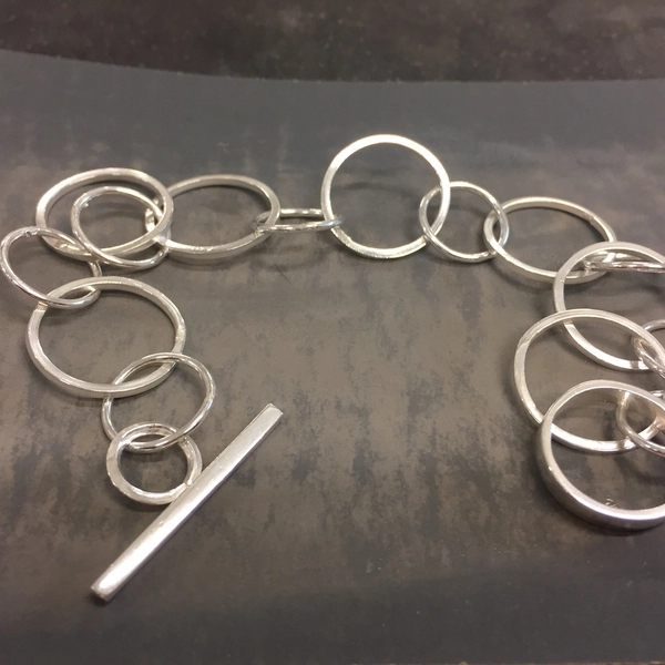 bracelet fils d'argent 