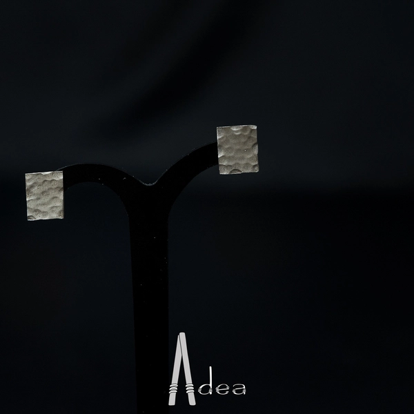 petites BO rectangulaires martelées