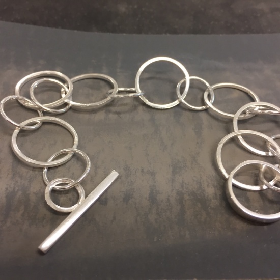 bracelet fils d'argent 